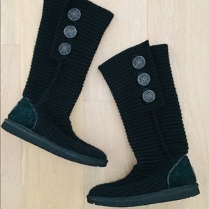 Black Sweater Style Ugg Boots